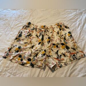 Rachel Zoe 100% Linen Floral Shorts
